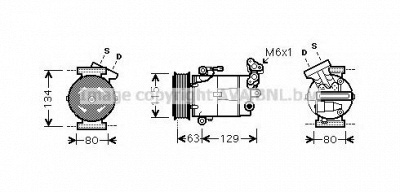 AVA QUALITY COOLING rtk384 -  Компрессор, кондиционер